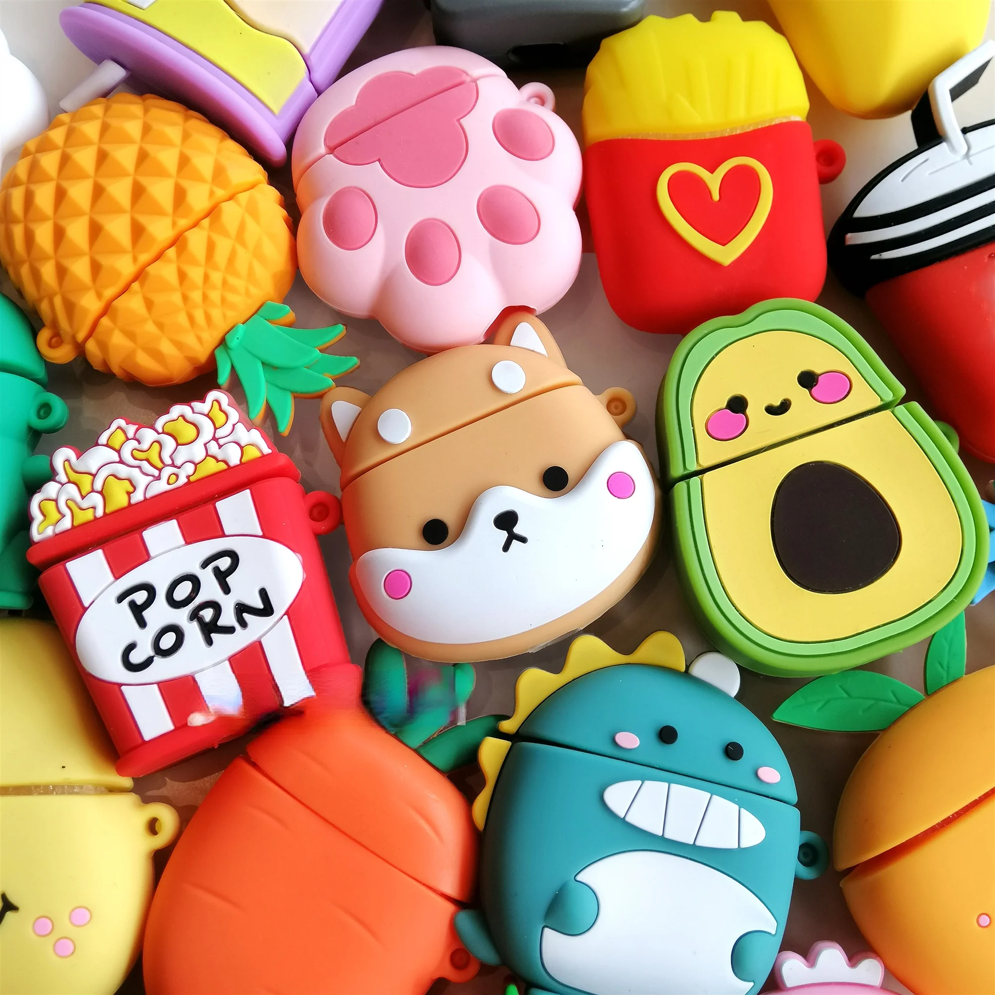

Cases For AirPods 2 Soft Cartoon Wireless Earphone Case For Air Pods Charging Box Cover For airpods case Silicone