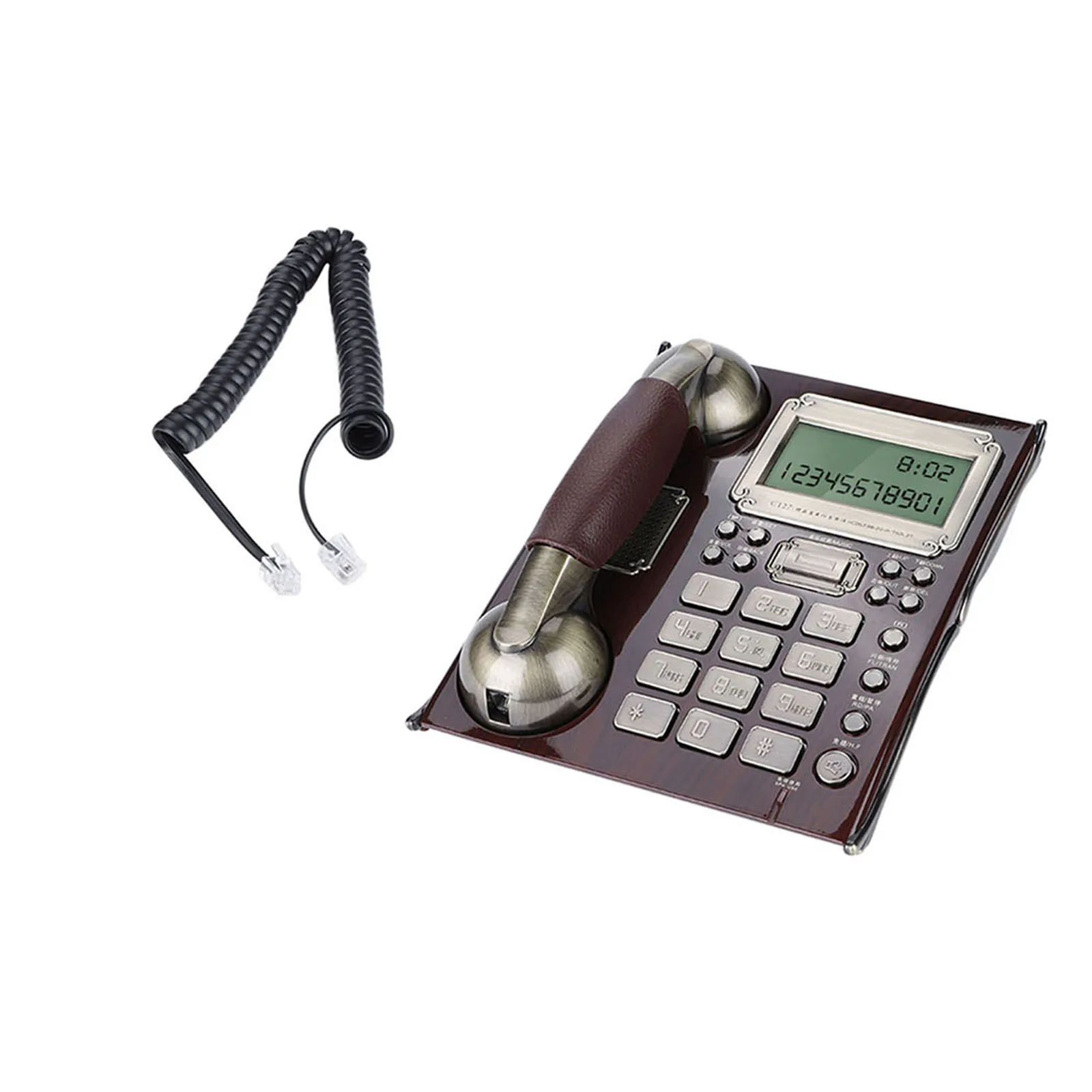 Стационарный проводной винтажный телефон в античном стиле Европейский ретро с