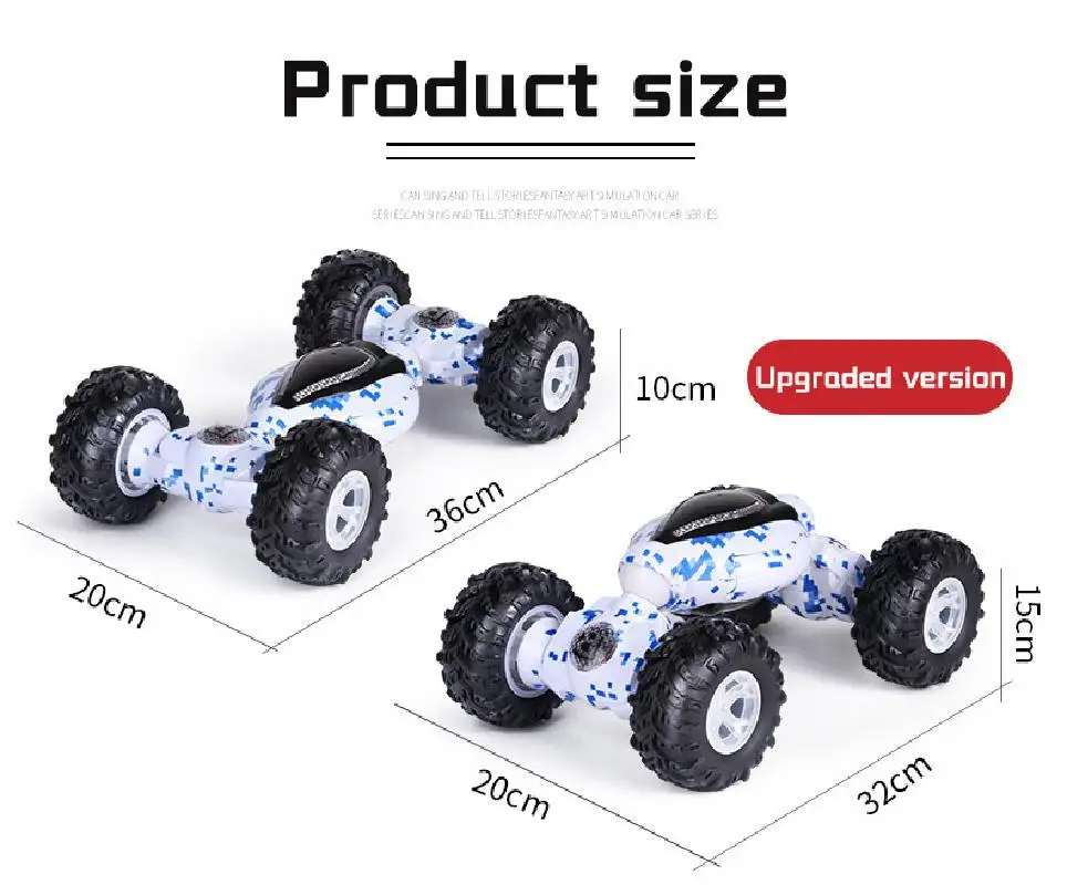 

One button deformation double side special effect cross country flip watch gravity gesture induction remote control twist car