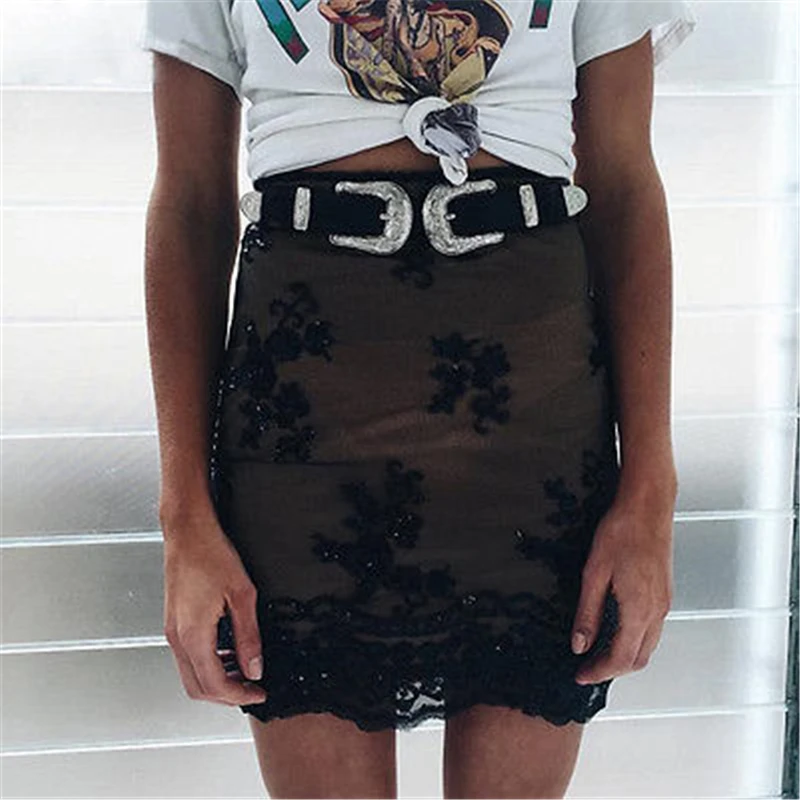 Новые модные женские винтажные кожаные ремни в стиле бохо с двойной пряжкой пояс