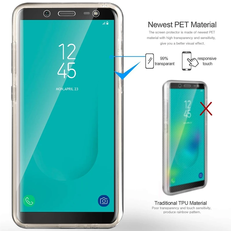 Ультратонкий чехол с полным покрытием 360 градусов для Samsung A3 A5 A7 2016 J3 J5 J7 2017 Grand Prime S6