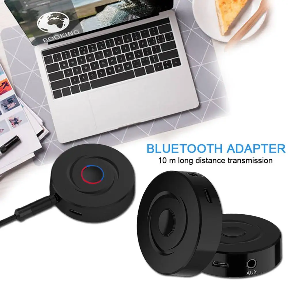 Bluetooth 5 0 аудио адаптер приемник и передатчик 2 в 1 с 3 мм AUX порт для автомобиля дома