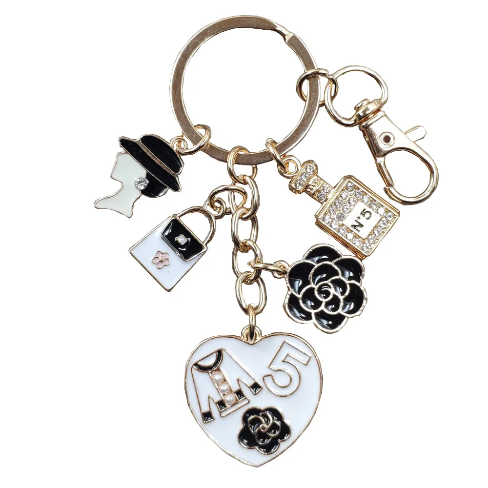 Ручной милый корейский стиль брелок эмаль KC позолоченный Женская девушка