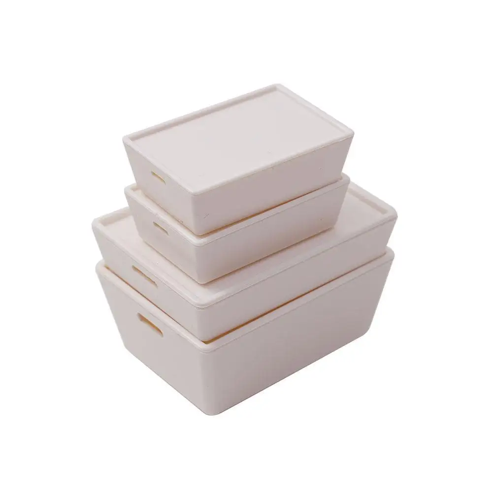 

4pcs 1:12 Dollhouse Mini Model Kitchen Furniture Accessories Food Preservation Box Storage Box 6/12 Points Playhouse
