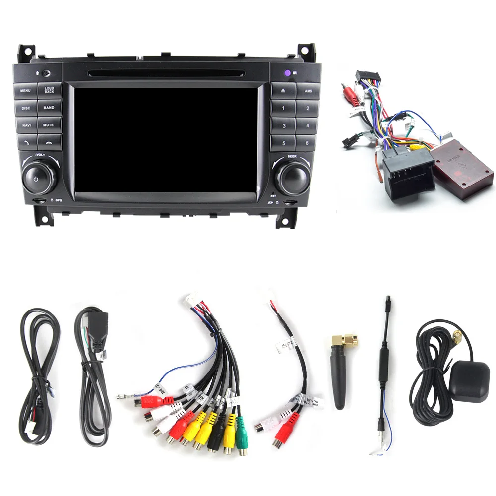 DSP 4G + 64G Android 11 Carplay автомобильный мультимедийный плеер для Mercedes Benz C-Class CLC W203