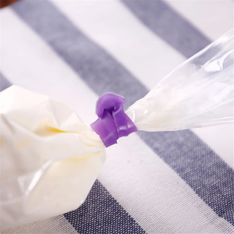 

10PCS Pastry Bags Silicone Retaining Ring Decorative Bakeware Flower Bag Sealing Retaining Ring Kitchen Bar Cake Accessories