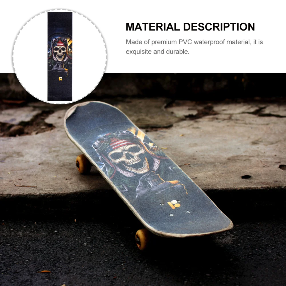

Four-Wheel Skateboard Grip Tape Electric Board Waterproof Stickers