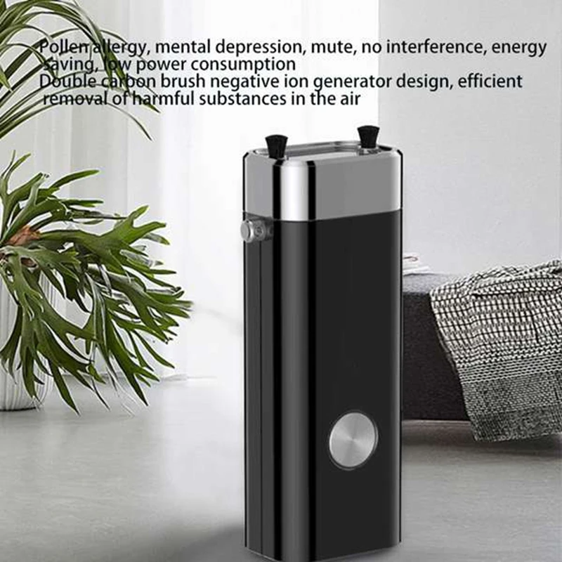 

2Pcs Mini Portable Negative Ion Air Purifier Necklace Pendant Student Children Mini Necklace Air Purifier