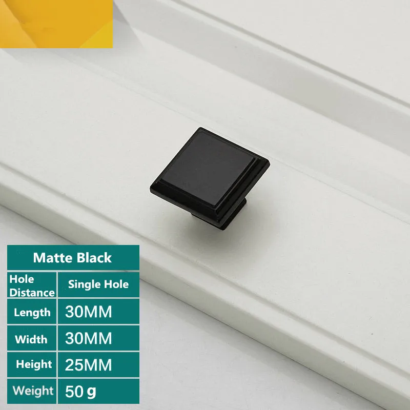 Новый цинковый сплав черный цвет для шкафов ручки Американский Стиль двери