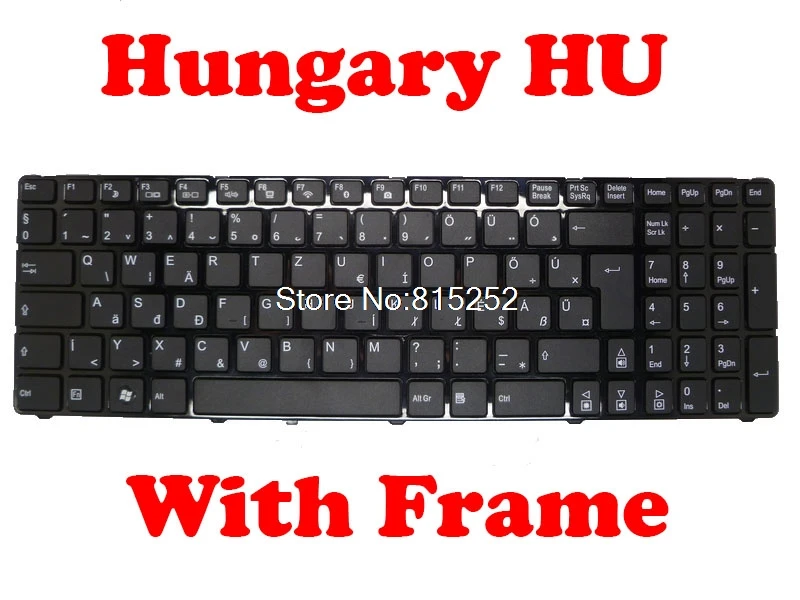 Клавиатура для ноутбука Medion E6224 E7218 MD98152 MD98162 MD98630 MSN30014389 черная с рамкой 90.4MX07.S01