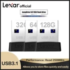 Оригинальный флэш-накопитель Lexar Jumpdrive S47, USB 256, 128 ГБ, ГБ, 64 ГБ, 32 ГБ, флэш-накопитель Mini U, Водонепроницаемый флэш-накопитель, защита от падения, копия информации