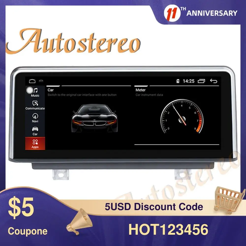 

Android10 Carplay Idrive Auto Stereo For BMW 3 Series F30/F31/F34/F35 2013-17 Head unit WIFI DVD Player Radio Recorde IPS Screen
