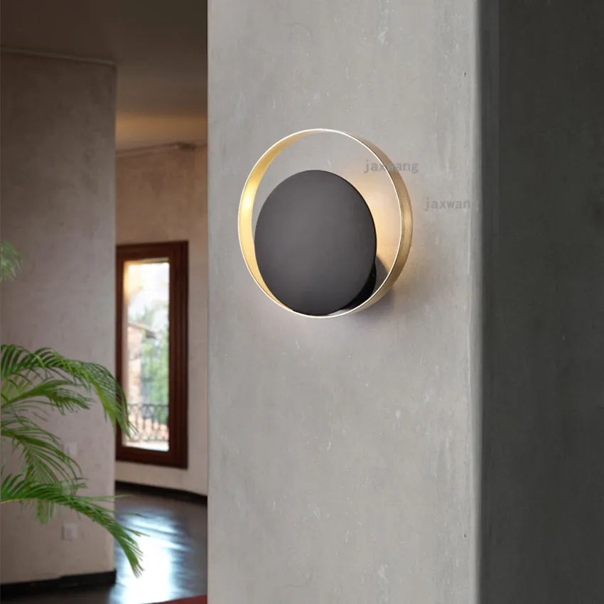 Железные Настенные светильники в скандинавском стиле светодиодный ные