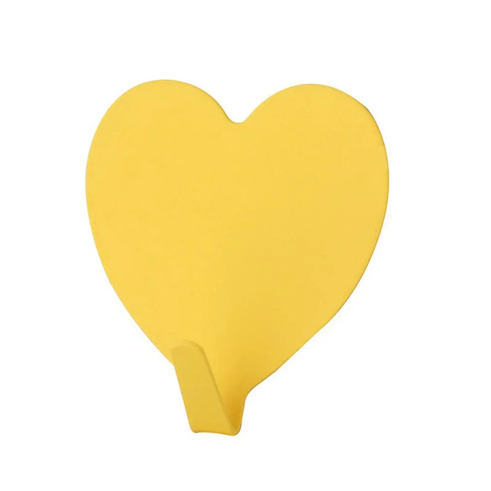 

Love Sticky Hook Peach Girl Heart Stainless Steel Hook Room Decoration Hook Hole Free Foundation Hook