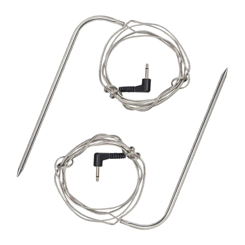 Replacement High-Temperature Meat Probe for Pellet Grills and Pellet Smokers Compatible with Pit Boss Grills, 2Pc Waterproof BBQ