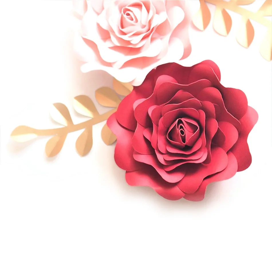 DIY Paper Flowers Leaves Nursery Set For Baby Girl Wall Art Kids Room Decoration Decor Floral Rose Deco | Дом и сад