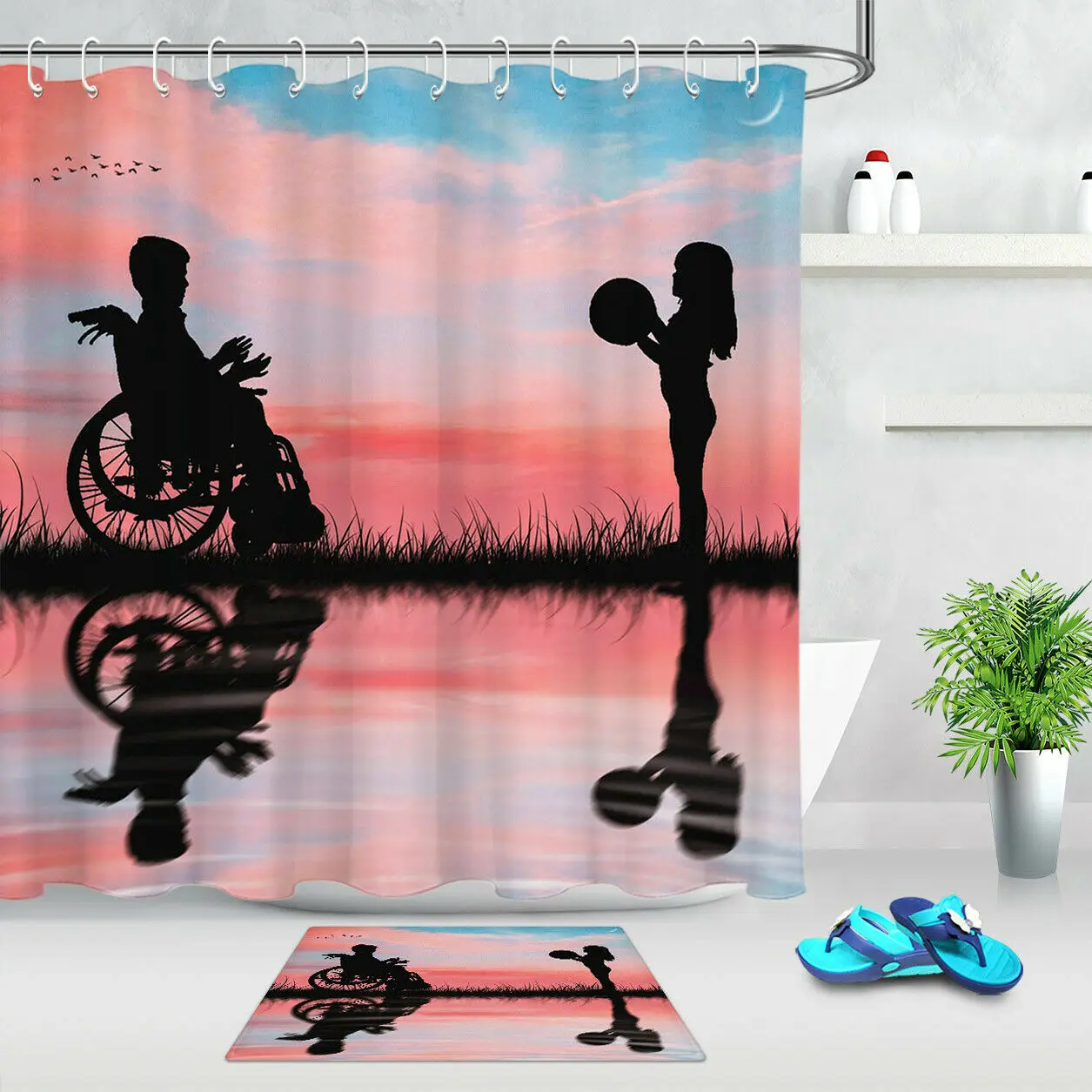 Набор ковриков для ванной из полиэстера мальчиков и девочек | Дом сад