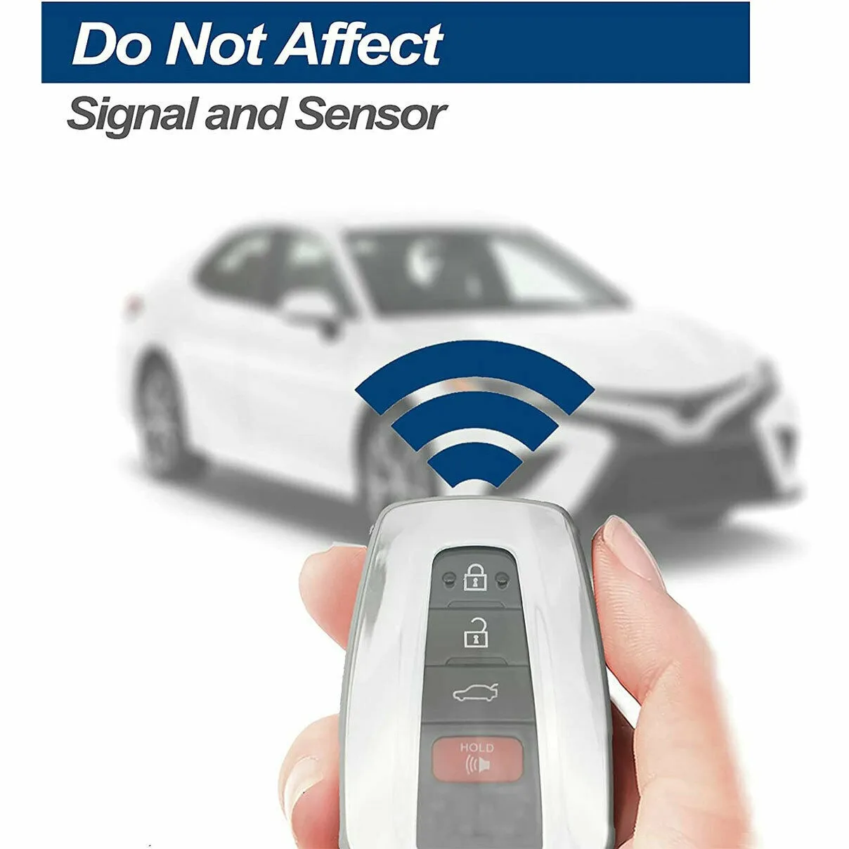 

(The Car Key Is Not Included)，Car 1 X Key Case+ Key Chain Fob Key Strong Signal Durable