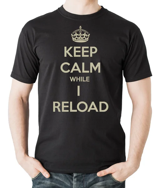 

Keep Calm While I Reload T-Shirt Funny Tee Shirt Gift For Him