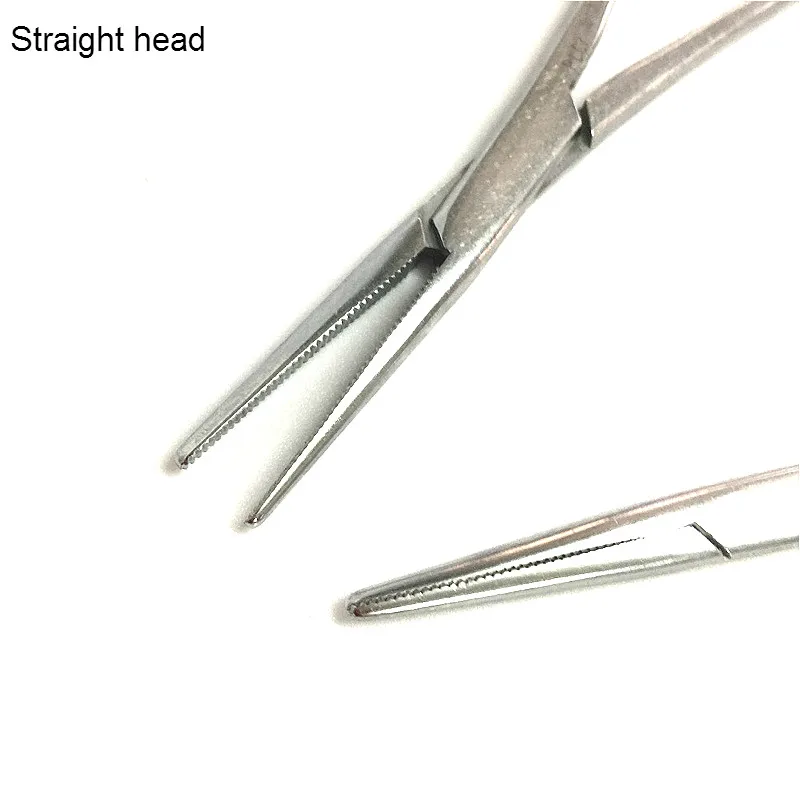 Гемостатические щипцы с прямой головкой 140 мм медицинские плоскогубцы из