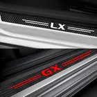 Наклейка из углеродного волокна для автомобилей Lexus CT200H ES FSPORT GS GX IS LS LX NX RX UX, 4 шт., наклейка защитный порог против потертостей