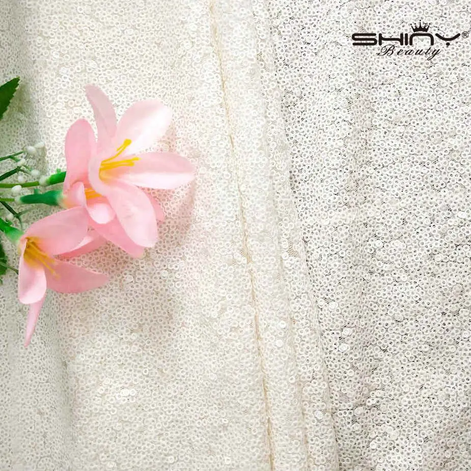 12x108in настольный бегун с блестками Белый Настольный блестящий постельное белье