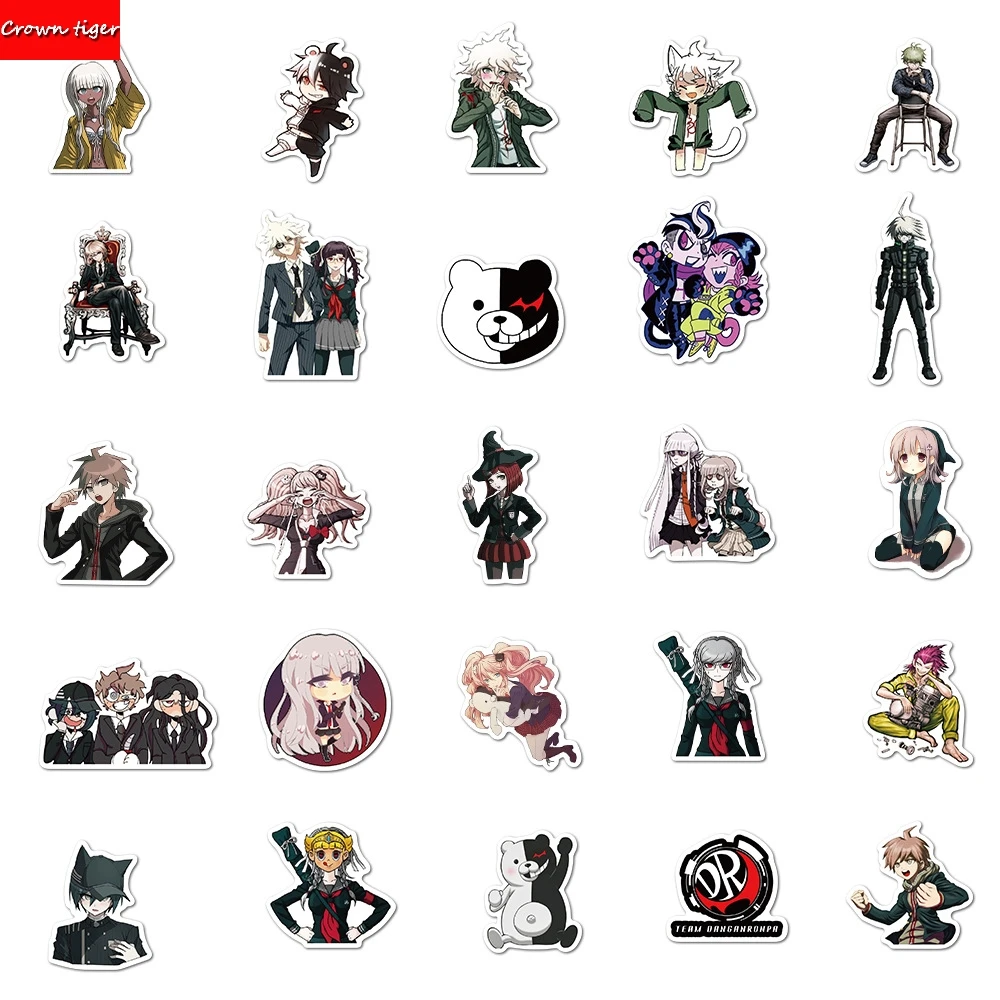 Аниме Danganronpa: Trig граффити водонепроницаемые наклейки для ноутбука скейтборда