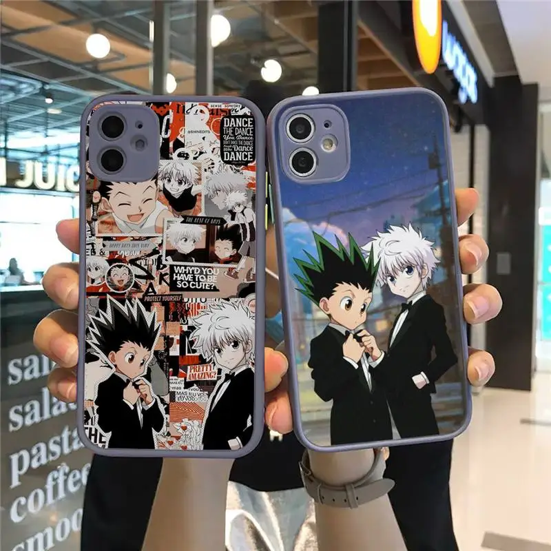 

Anime Hunter x Hunters Phone Case Matte Transparent for iPhone 7 8 11 12 s mini pro X XS XR MAX Plus Clear mobile bag