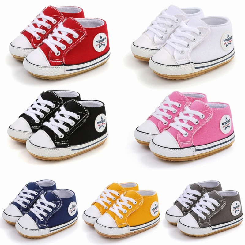 

Baby Toddler Frist Walkers Shoes Socks Set Cute Fashion Casual Canvas Shoes Soft Sole Non-Slip