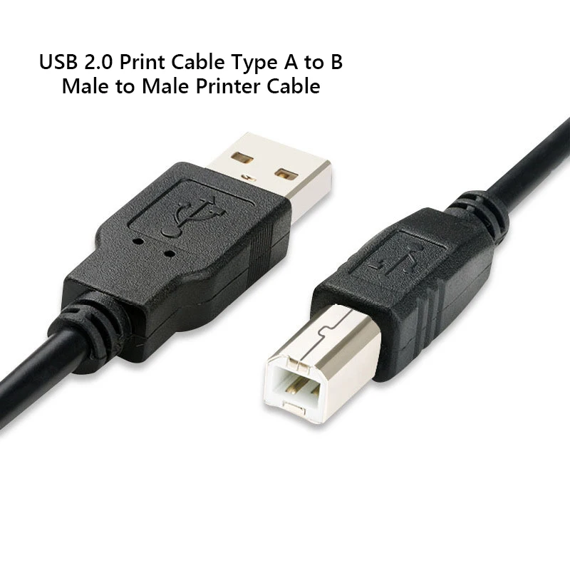 USB 2 0 кабель для печати Type A to B папа Кабель принтера Canon Epson HP ZJiang принтер этикеток DAC