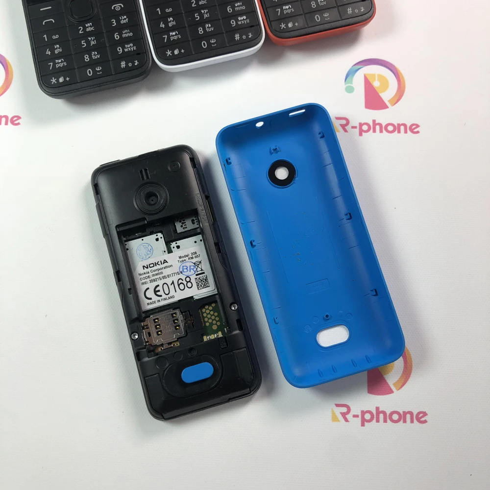 NOKIA 208 отремонтированный мобильный телефон с одной sim картой две карты GSM