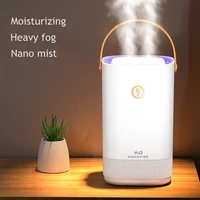 dual nozzle home air humidifier heavy fog large capacity 3300ml mist maker atomizer 7 color led light usb aroma humidificador