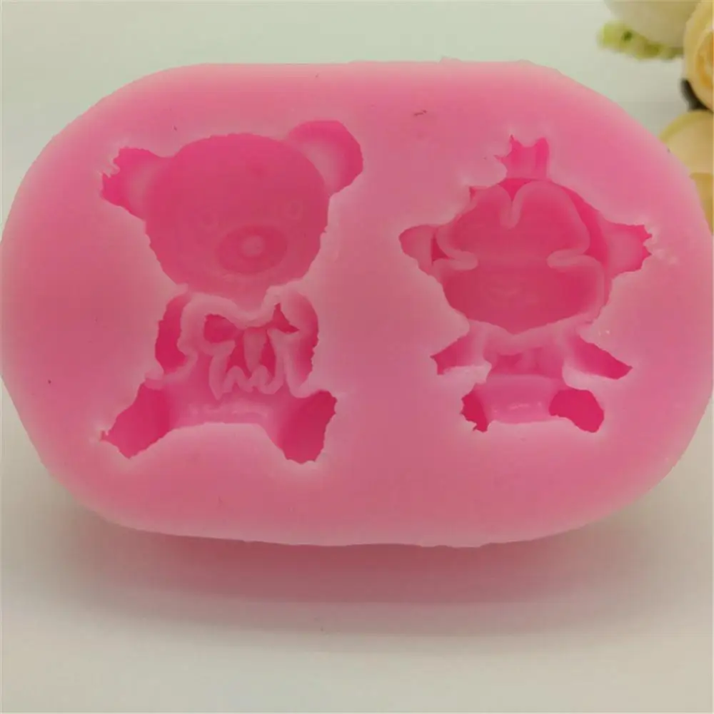 3D Обезьяна Медведь Силиконовое Мыло Форма для тортов фондана форма шоколада торт