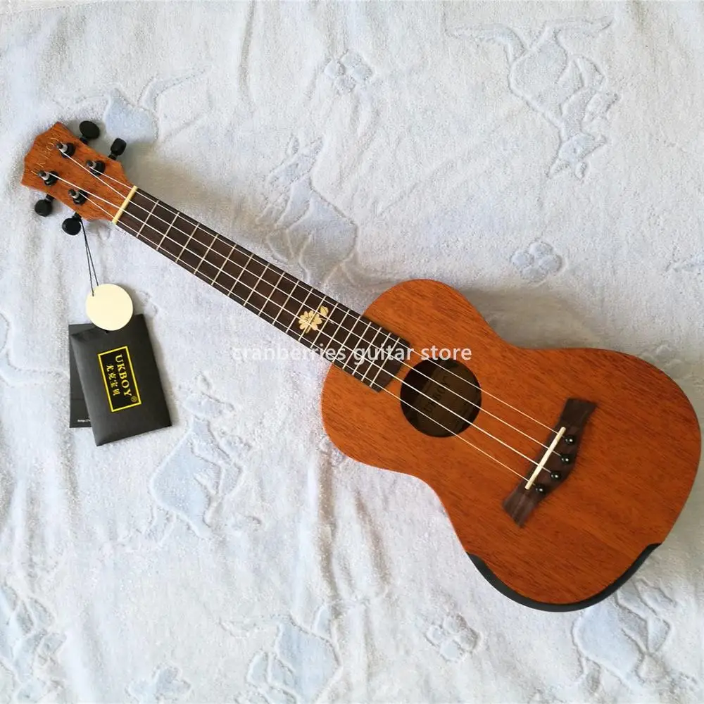 

TOP QUALITY matt finished solid mahogany top 4 strings ukulele,23 inches acoustic guitar,Import AQ Strings