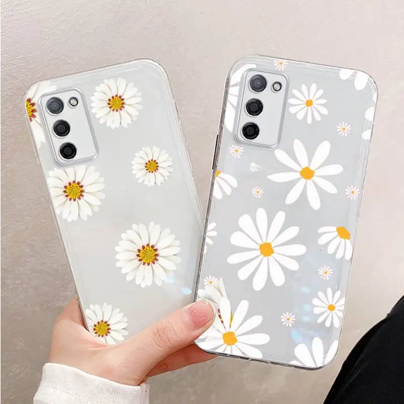 

Summer daisy flowers Phone Case Transparent For OPPO R RENO 9 11 17 3 4 S PLUS PRO 15X k7