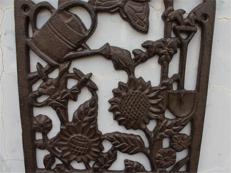 Чугунный настенный держатель для горшков растений цветов плантатор подставка