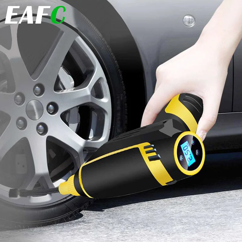 120 Вт беспроводной/проводной автомобильный воздушный компрессор ручной