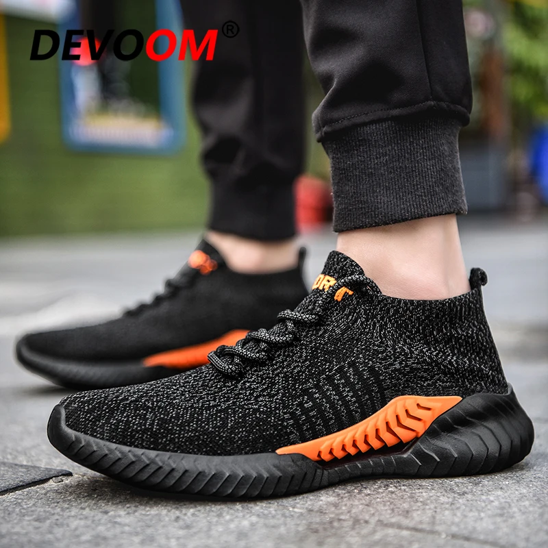 Кроссовки мужские женские дышащие Flykni пара носков Мужская обувь для спортзала 45 |