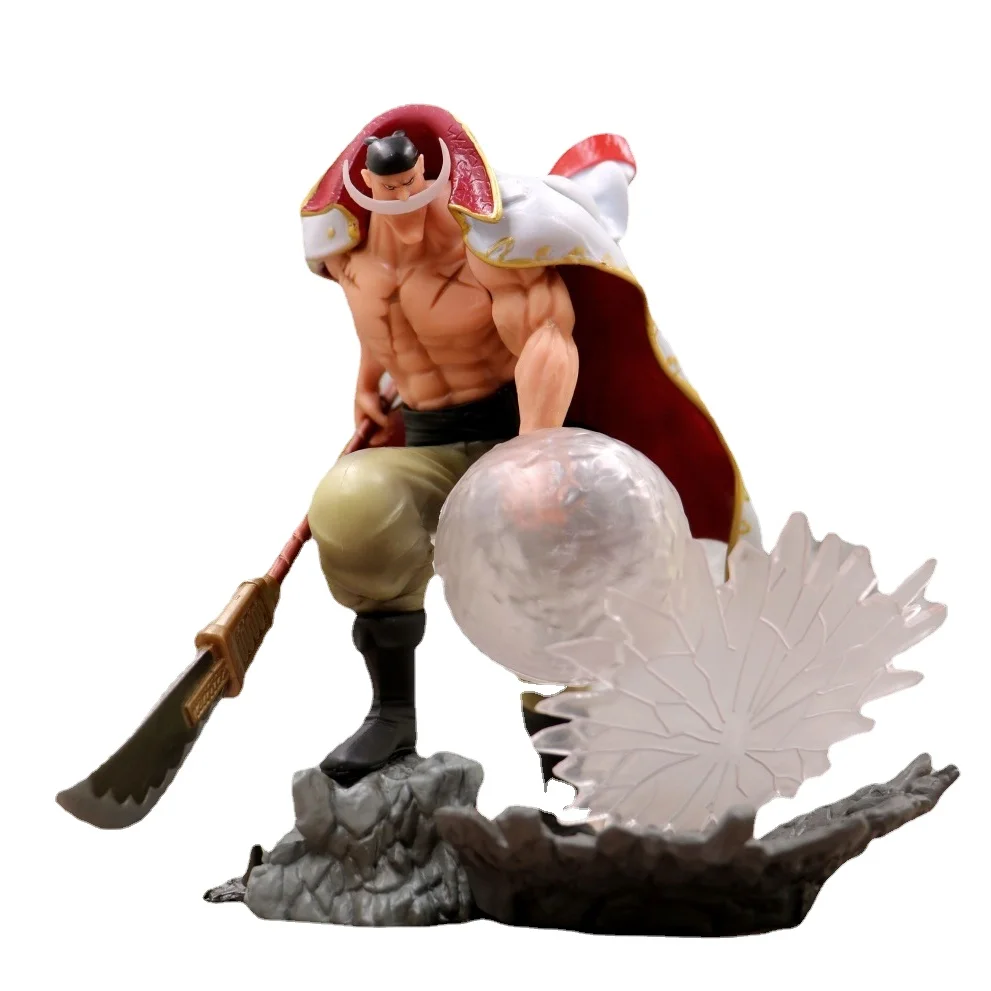 

Free shipping one PiecePOP white beard Edward torre fight hand model furnishing articles