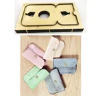 Японское стальное лезвие, штампованный стальной дырокол, пресс-форма для мешков для монет, деревянные штампы для кожаного ремесла 110x80 мм