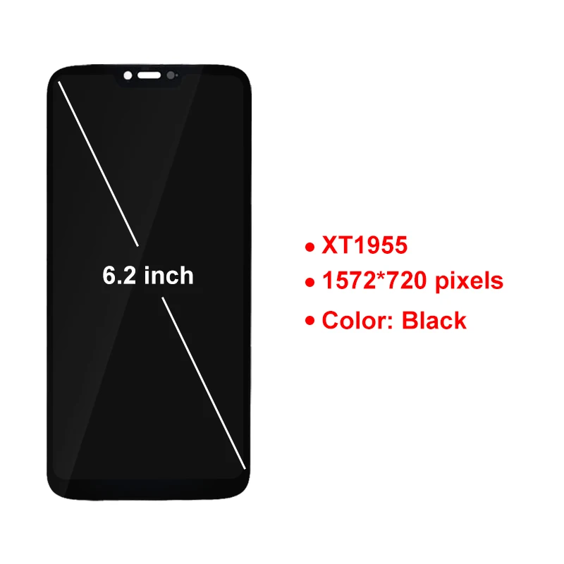 6 24 &quotдля Motorola Moto G7 силовой дисплей XT1955 ЖК сенсорный экран дигитайзер запасные