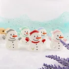 1 шт., Силиконовый грызунок-грызунок в форме снеговика