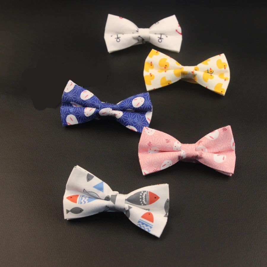 Linbaiway мультяшное оформление мужской галстук бабочка узкая аксессуары для