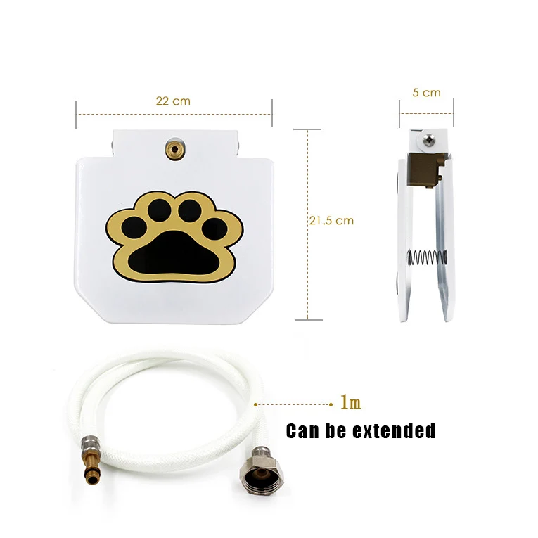

Outdoor Foot-operated Dog/Pet Waterer with Pipe Dog Drinking Water Fountain Step On Water Dispenser JS23