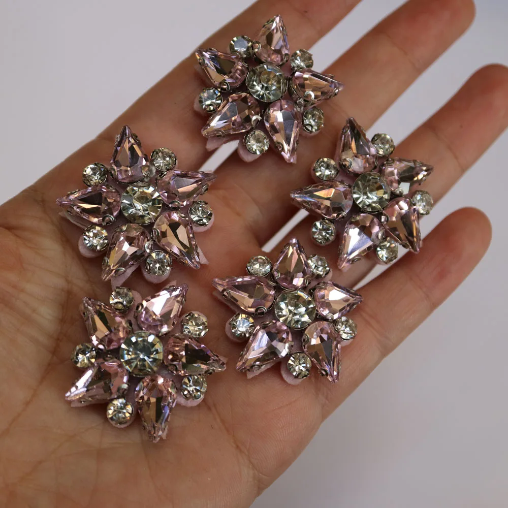5pc/lot Handmade Star beaded patches for clothing DIY rhinestone sequins Sew on patch embroidery appliques parche ropa | Дом и сад