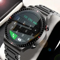2021 new full circle touch screen steel band luxury bluetooth call men smart watch waterproof sport activity fitness watchbox