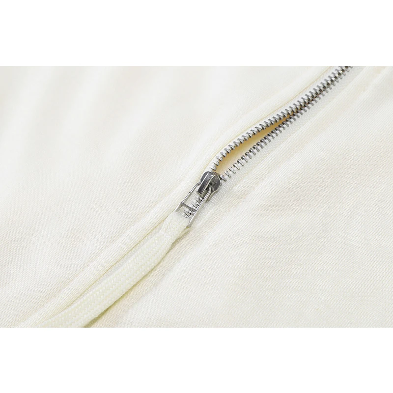 Худи женское однотонное на молнии с длинным рукавом осень 2021 | Женская одежда