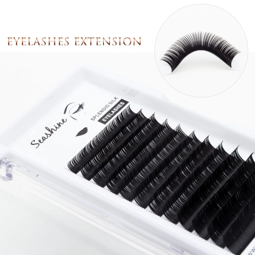 Накладные ресницы для макияжа Индивидуальные 1 лоток J/B/C/D/L российский объем