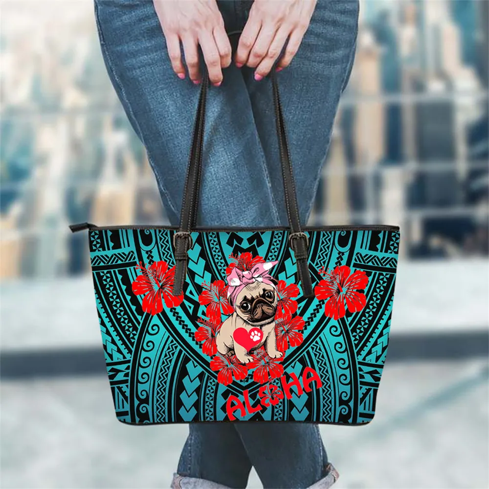 

FORUDESIGNS/модные брендовые дамские сумочки мопса с Гавайи гибискус Цветочный 3D кожаные вечерние сумки на плечо Bolsa Femme