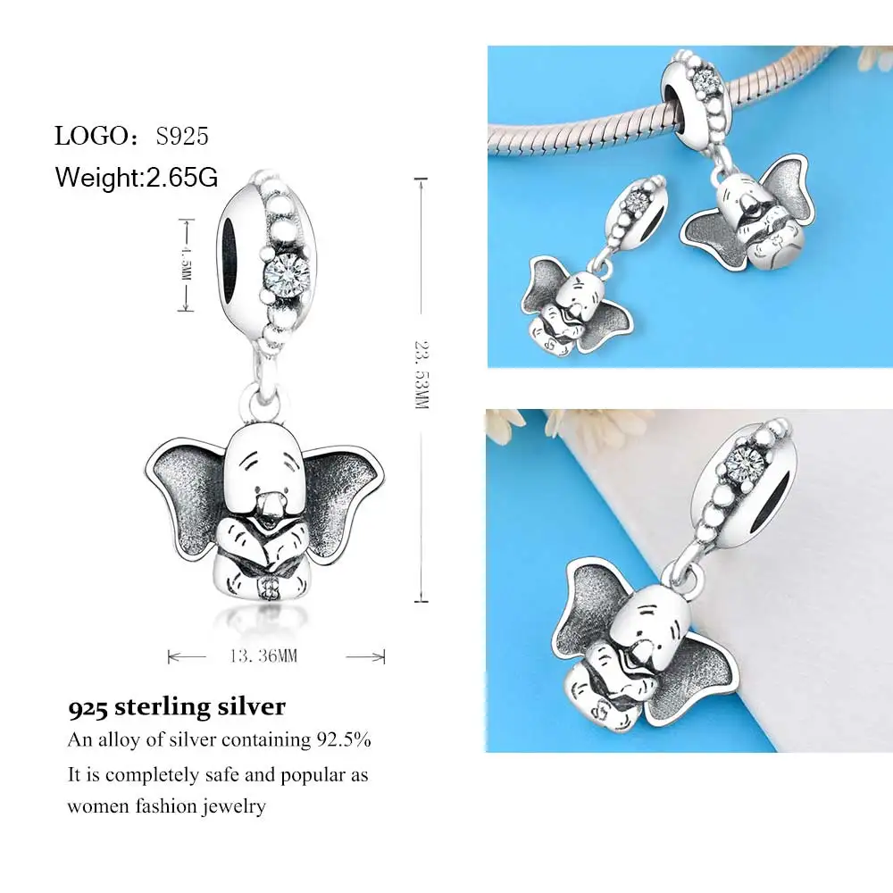 Бусины-шармы из серебра 2019 пробы для браслетов и ожерелий |